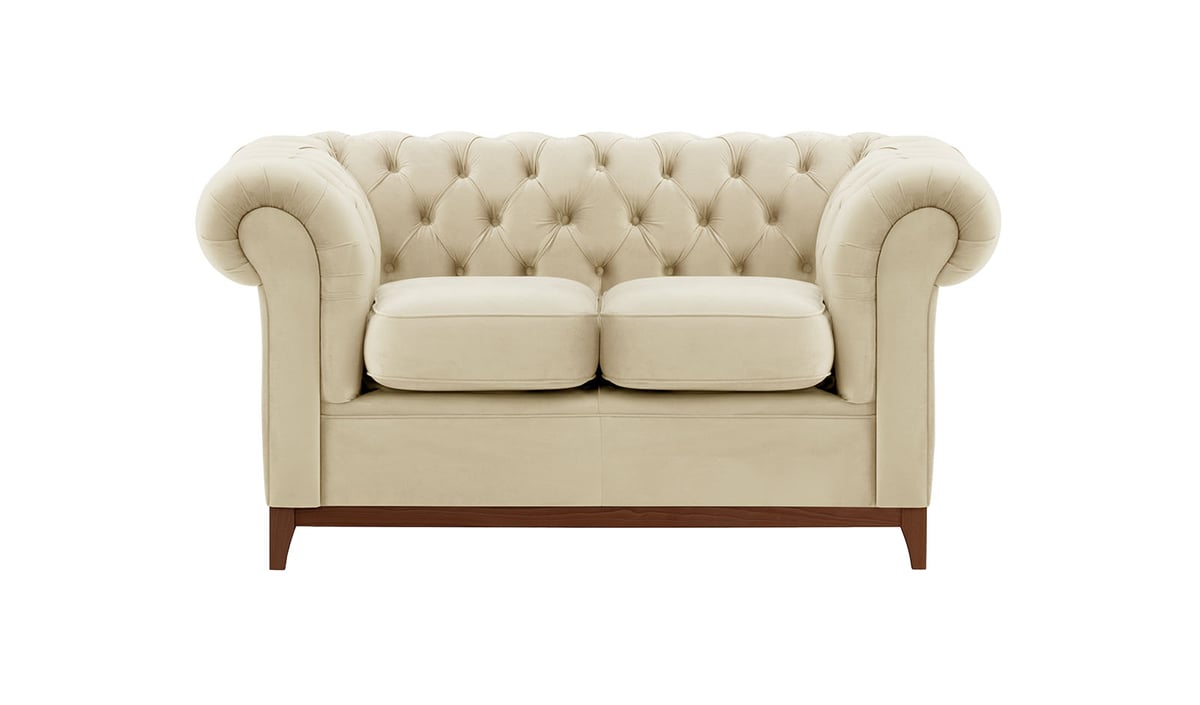 Zweisitzer-Sofa Chesterfield Wood