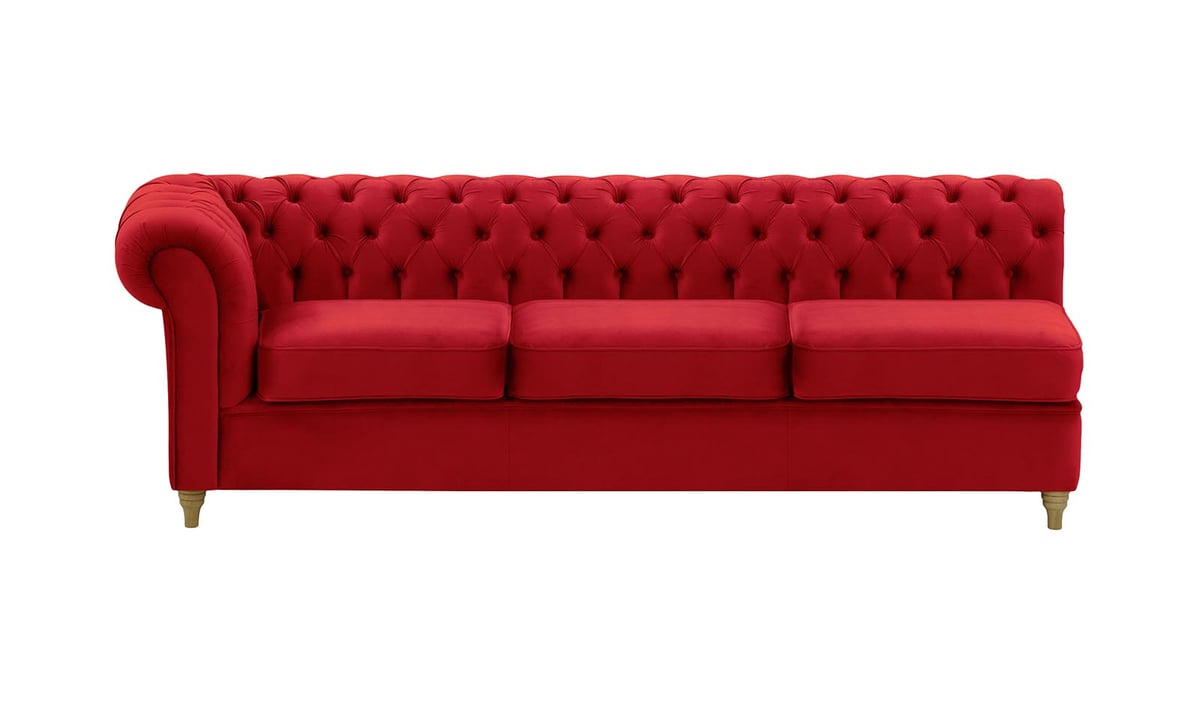 Chesterfield Modul - Dreisitziges Seitenelement, links (3L)
