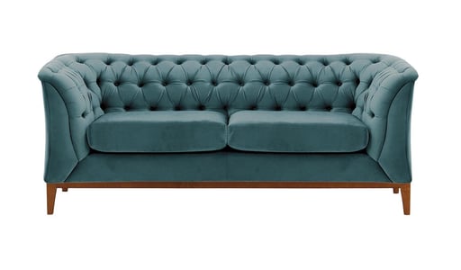 Zweisitzer-Sofa Chesterfield Modern Wood Zweisitzer-Sofa Chesterfield Modern Wood