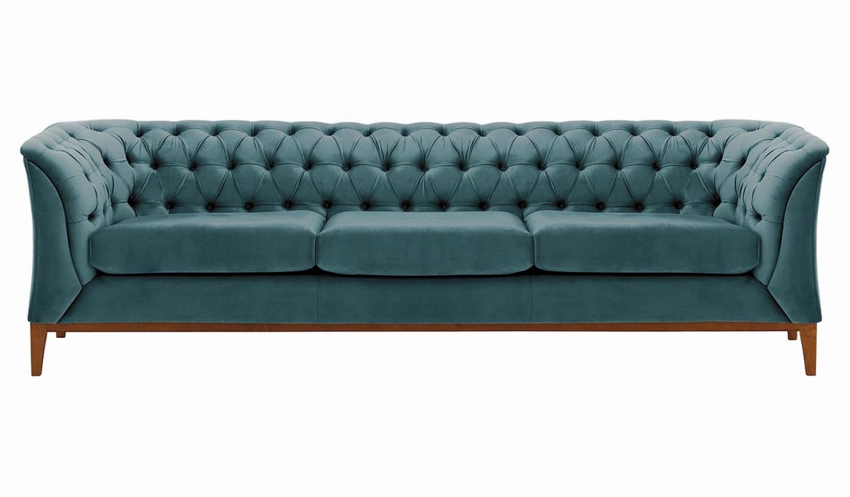 Dreisitzer-Sofa Chesterfield Modern Wood