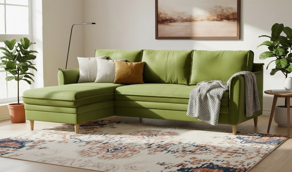 Ecksofa mit Schlaffunktion und Bettkasten Amour