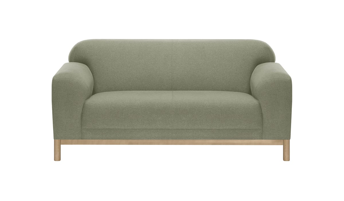 Zweisitzer-Sofa Sepia