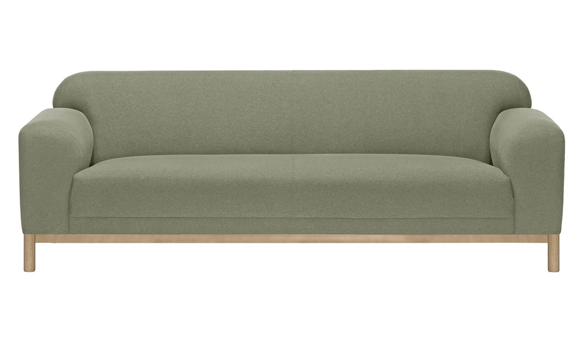 Dreisitzer-Sofa Sepia