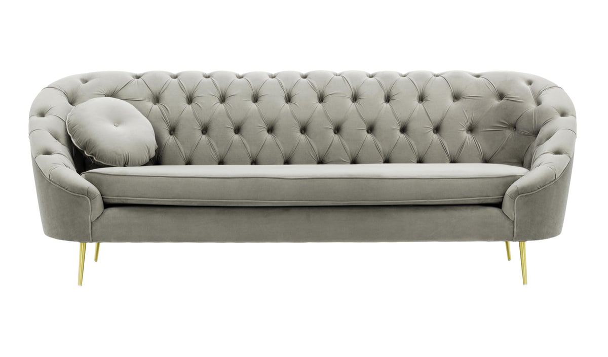 Gestepptes Dreisitzer-Sofa Kooper