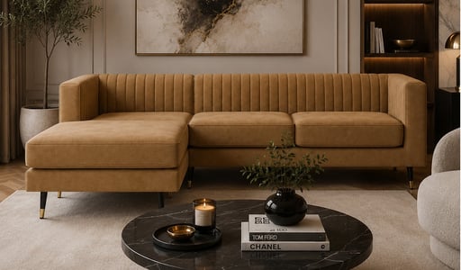 Großes linksseitiges Ecksofa Slender Großes linksseitiges Ecksofa Slender