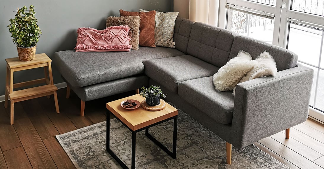 Elegante Ecksofas für kleine Wohnzimmer