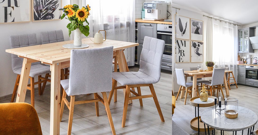 Wie arrangiere ich ein Wohnzimmer mit einer Küchenzeile? Ideen und Arrangements.