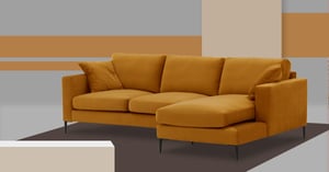 Senffarbene Sofas