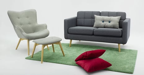 Graue Ohrensessel. Unsere 4 Vorschläge für ein modernes Wohnzimmer.
