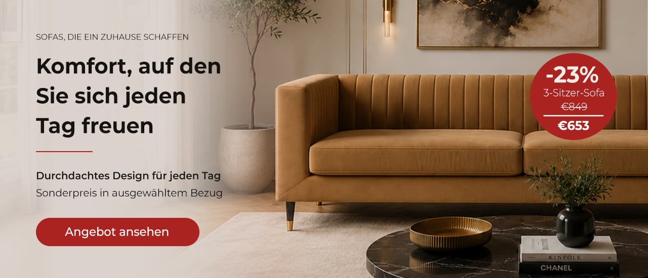 Dasselbe Sofa, ein völlig neuer Preis
